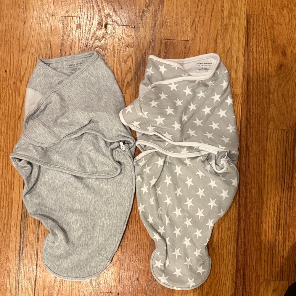 aden + anais Essentials Gray Baby Swaddles
